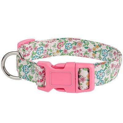 Wholesale Soft New Designer Printed Cotton Custom Dog Collar and Leash Set