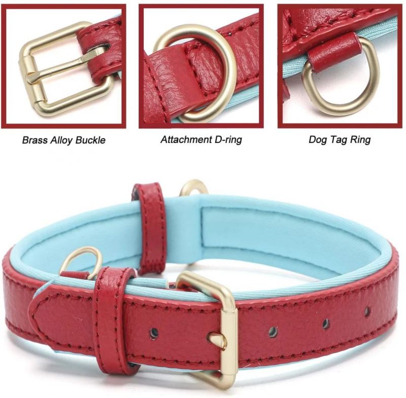 High Quality Genuine Leather Flexible and Ultra Soft Dog Collar