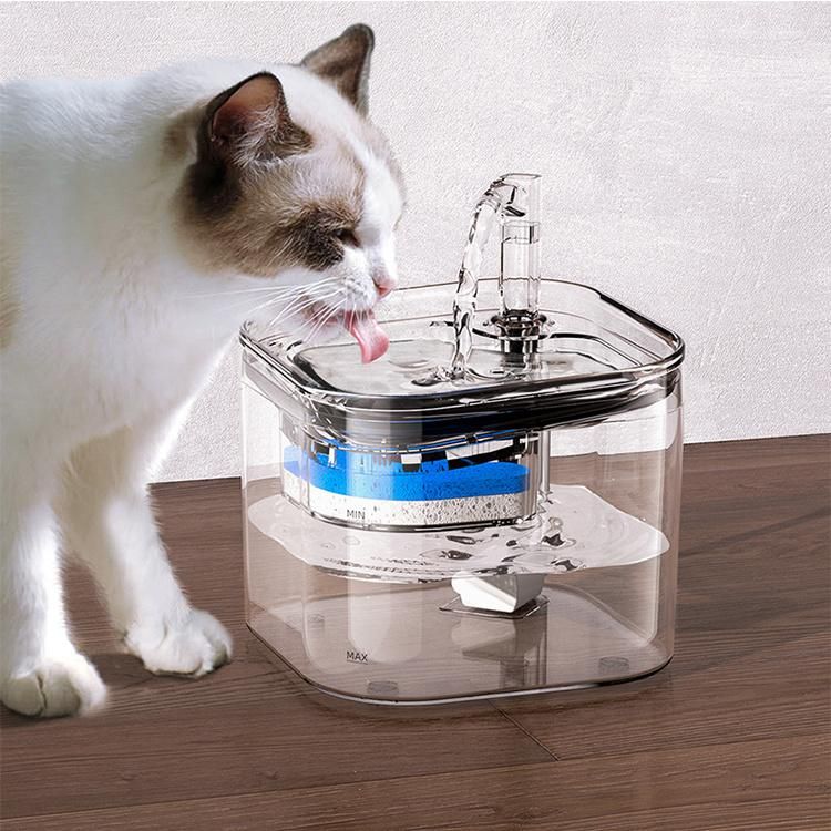 Automatic Circulating Water Intelligent Induction Pet Water Dispenser Constant Temperature Heating Transparent Dog Drinking Bowl