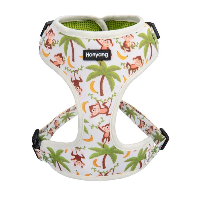 Customized Pattern Reversible Pet Dog Harness with Ajustable Accessioes for Walking The Dog