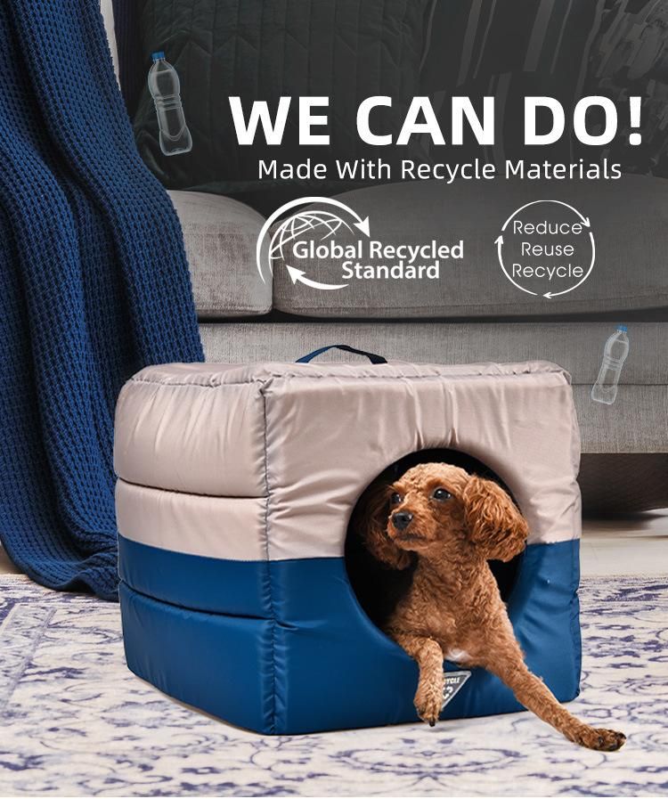 Recycling Material Water Proof Dog Bed Collapsible Dog Bed