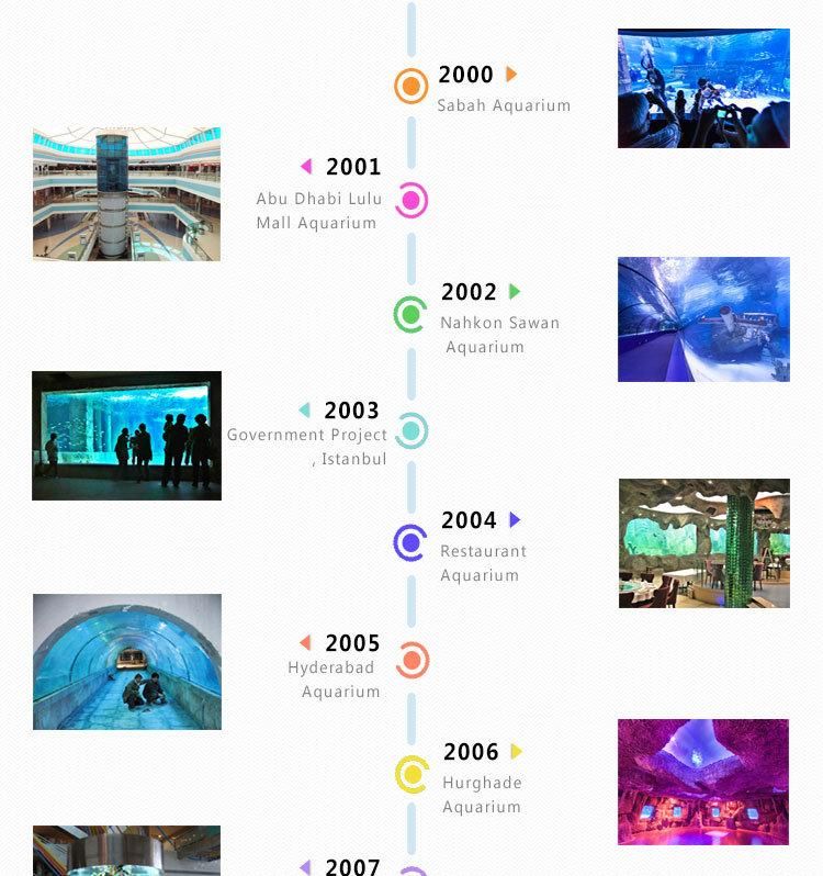 World Guinness Records for Acrylic Panel Aquarium Project