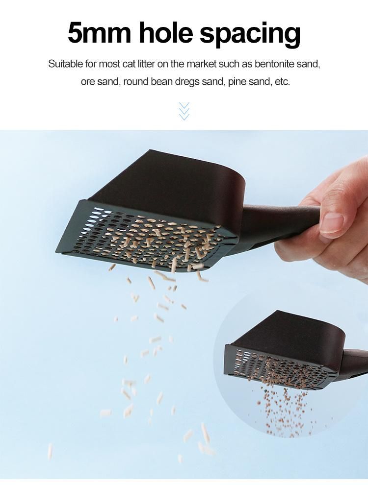 Pet Cleaning Products High Quality Environmentally Friendly Stainless Steel Cat Poop Shovels Cat Litter Shovel