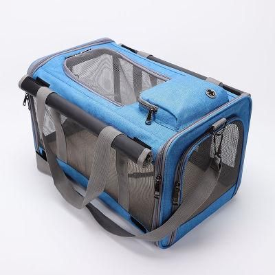 Customize Full Window Pet Cage Handbag Cat Dog Travel Bag Shoulder Bag Convenient Pet Bag