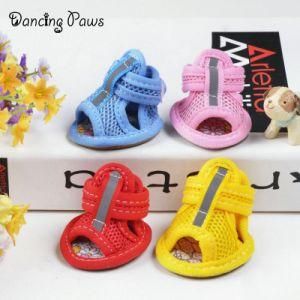 2019 New Anti-Slip Breathable Mesh Dog Boots 4PCS Reflective Pet Shoes for Small Medium Dogs Shoes