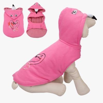 3D-Unicorn Hoodie Velcro Cartoon Printing Dog Accessories Apparel Pet Clothes