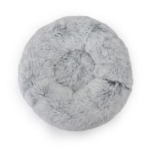 Calming Pet Bed Luxury Cozy Large Fluffy Dog Bed Washable Custom Round Wholesale for Cats