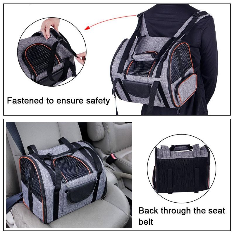 Airline-Approved Soft-Sided Pet Carrier Backpack Small Dogs Cats