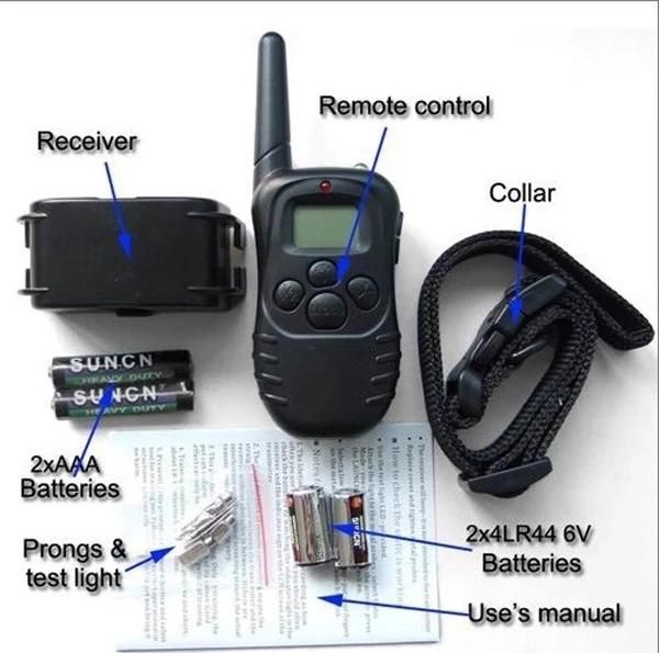 Pet Training Products 998d 300m LCD Remote Electric Dog Training Collar with Battery Operated