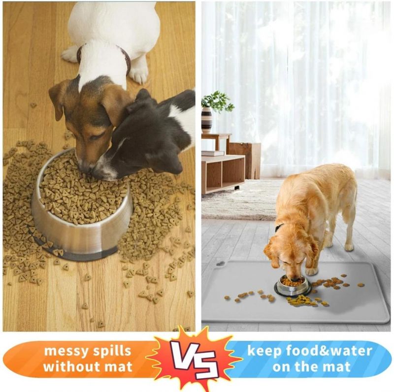 Dishwasher Safe and Easy to Clean Dog Bowl Mat