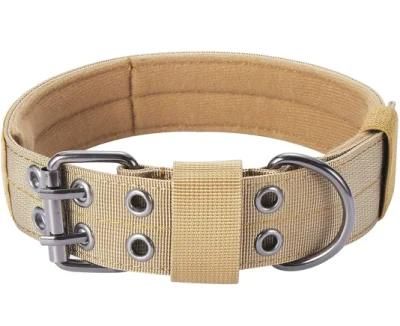 Custom Nylon Adjustable Training Dog Collar with Heavy Duty Metal Buckle for Dog Training