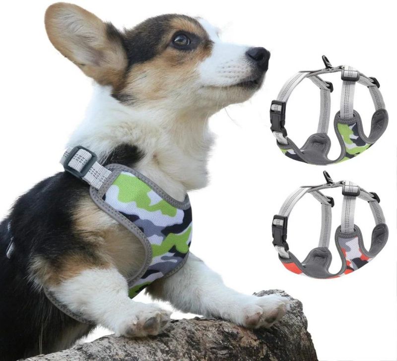 No Pull Dog Harness Anti-Escape Soft Adjustable Harness Vest-Style Safety Belt