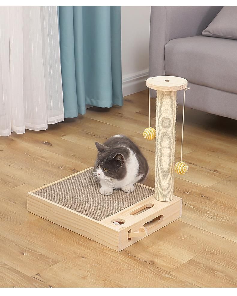 Factory Direct Sale Cat Toy Cat Scratching Board and Post Corrugated Vertical Claw Grinding Tool