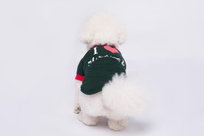Hot Sale Fashion Round Neck Pet Coat for Small Dogs Spring Autumn Pet Couple Clothes Cute Warm Dog Coat