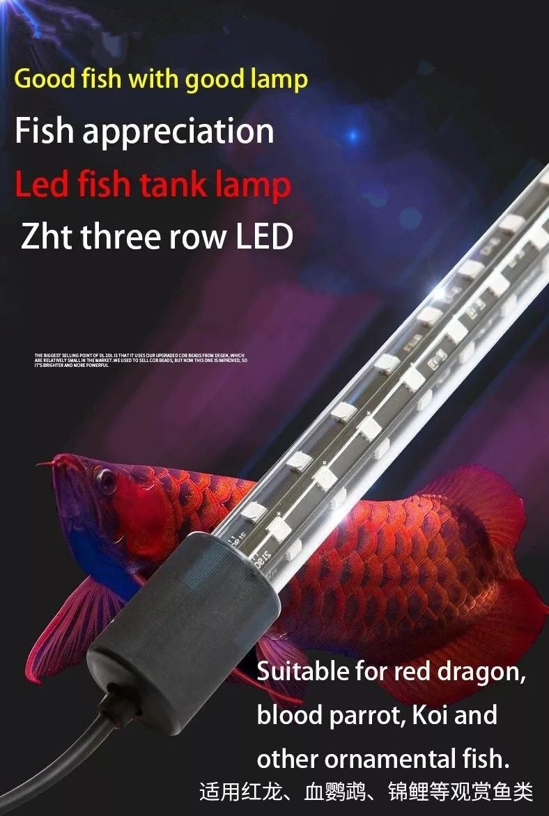 Hot Sale Wide Angle Three Rows Chinese LED Aquarium Light Aquarium Light RGB