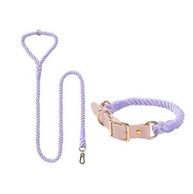 Fast Delivery of Cotton Dog Leash with Multiple Colos Option and Small MOQ