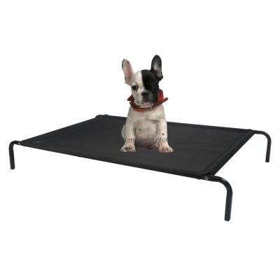 Pet Outdoor Summer Raised Cooling Dog Cot Bed portable Elevated Camping Dog Cot Bed with Durable Mesh Center