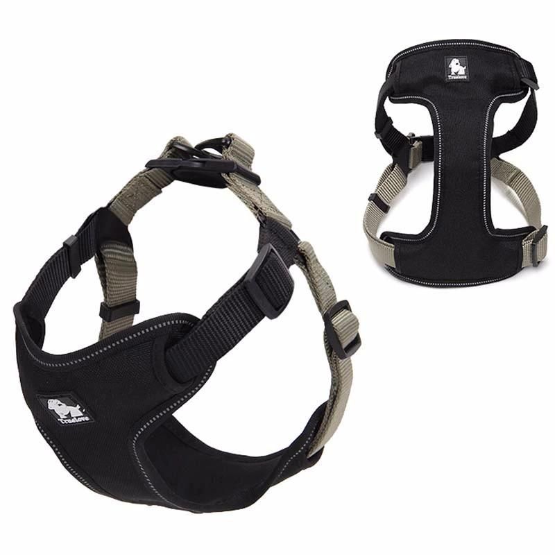 Padded Reflective Dog Harness Vest Pet Harness Adjustable No Pulling Pet Harness