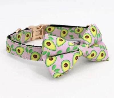 OEM Free Sample Custom Logo Dog Collar Witn Bowtie Dog Leash Pet Bandana/Factory Price