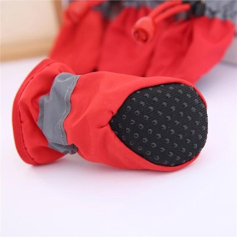 Colourful Pet Supply Coldproof 4 Pieces Whole Sets Pet Shoes
