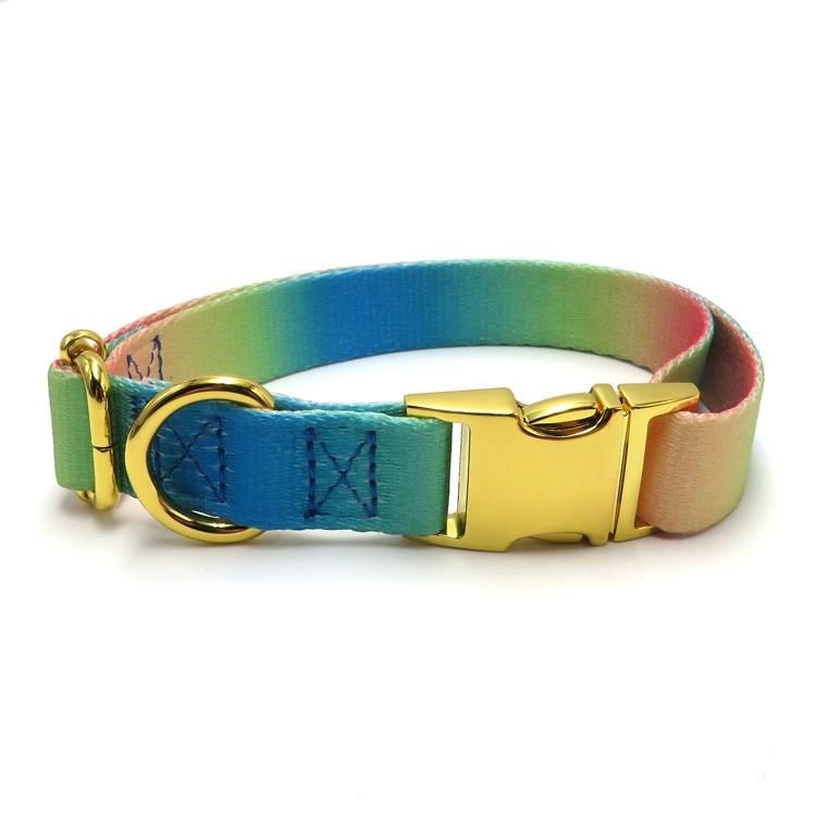 Pet Accessories Adjustable Wide Nylon Webbing Dog Collars 