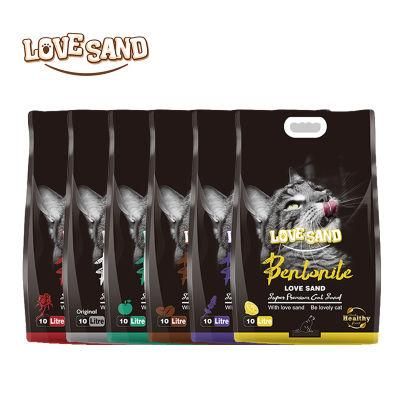 Love Sand Produce Lemon Bentonite Cat Litter Arena PARA Gatos