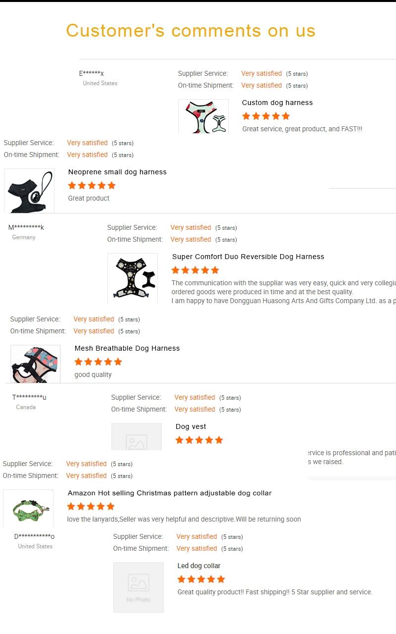 Hot Sale Custom Pattern Super Comfort Neck Adjustable Dog Harness/Pet Accessory