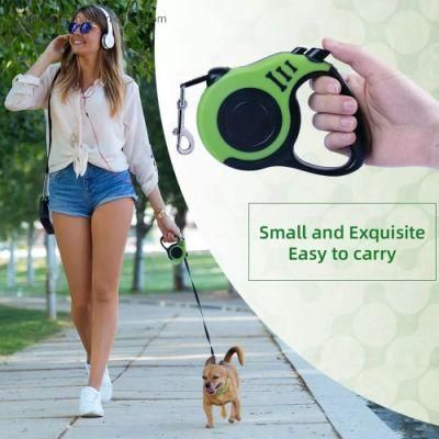 Wholesale ABS Shell Automatic Retractable Dog Lead Adjustable Multi-Colors Rope Dog Leash