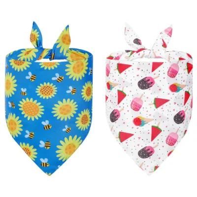 New Summer Style Dog Bandana Printed Custom Fashion Dog Bandana