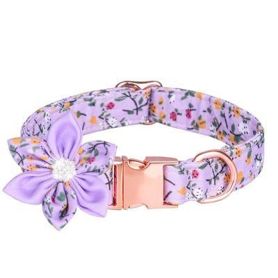 Beautiful Bling Rhinestone Sunflowers Pet Collar Dog Collar