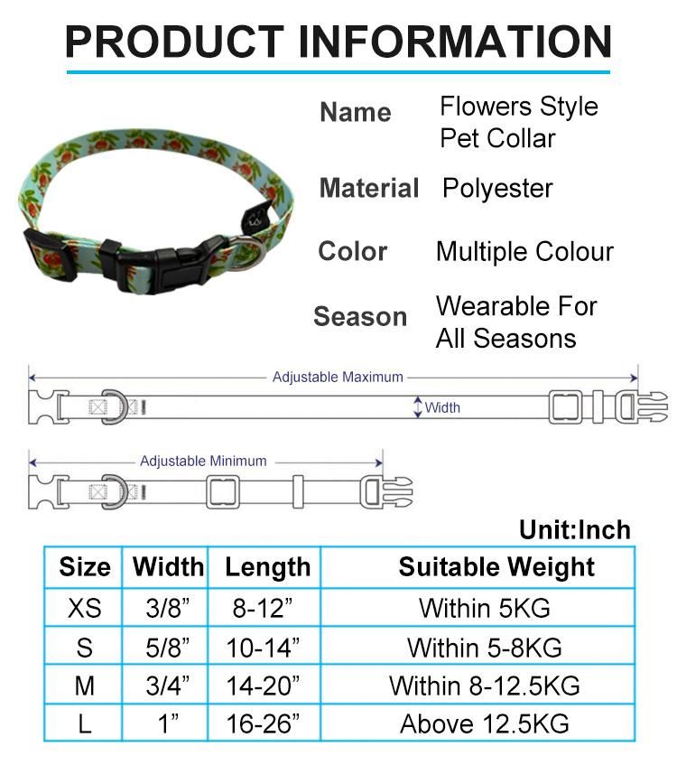 Private Label Custom Pattern Comfortable Dog Harness Set of Collar Leash