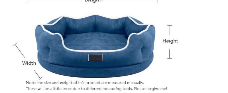 Fast Delivery of Memory Foam Velvet Pet Bed with 3 Colors Option