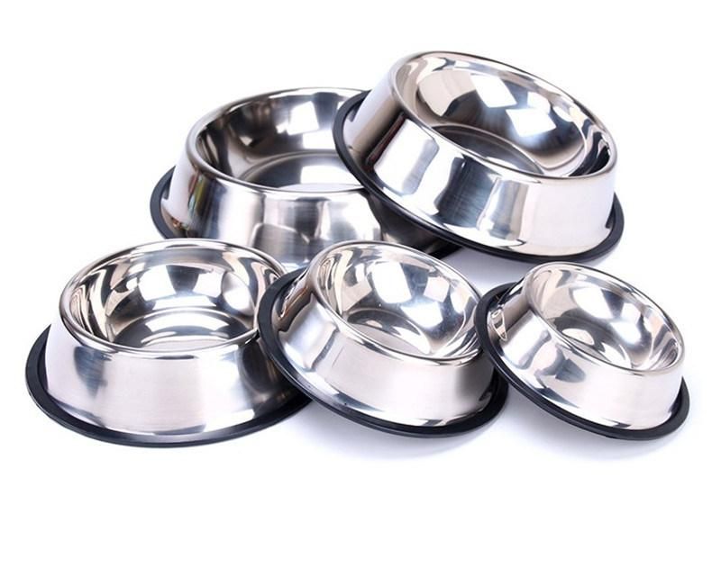 Pet Dry Food Bowls Drinking Water Dog Dish Feeder Food Bowl