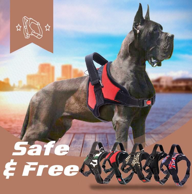 Durable Fashion Simple Design Dog Vest Pet Leash Small Large Pet Harnesses