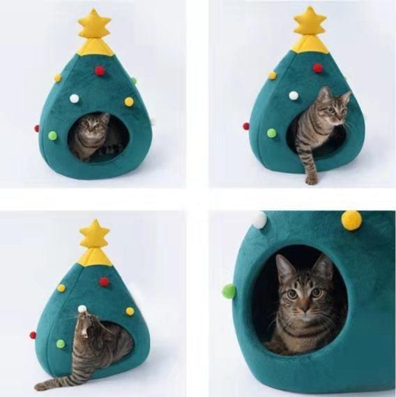Christmas Tree Pet House Dog House Cat House