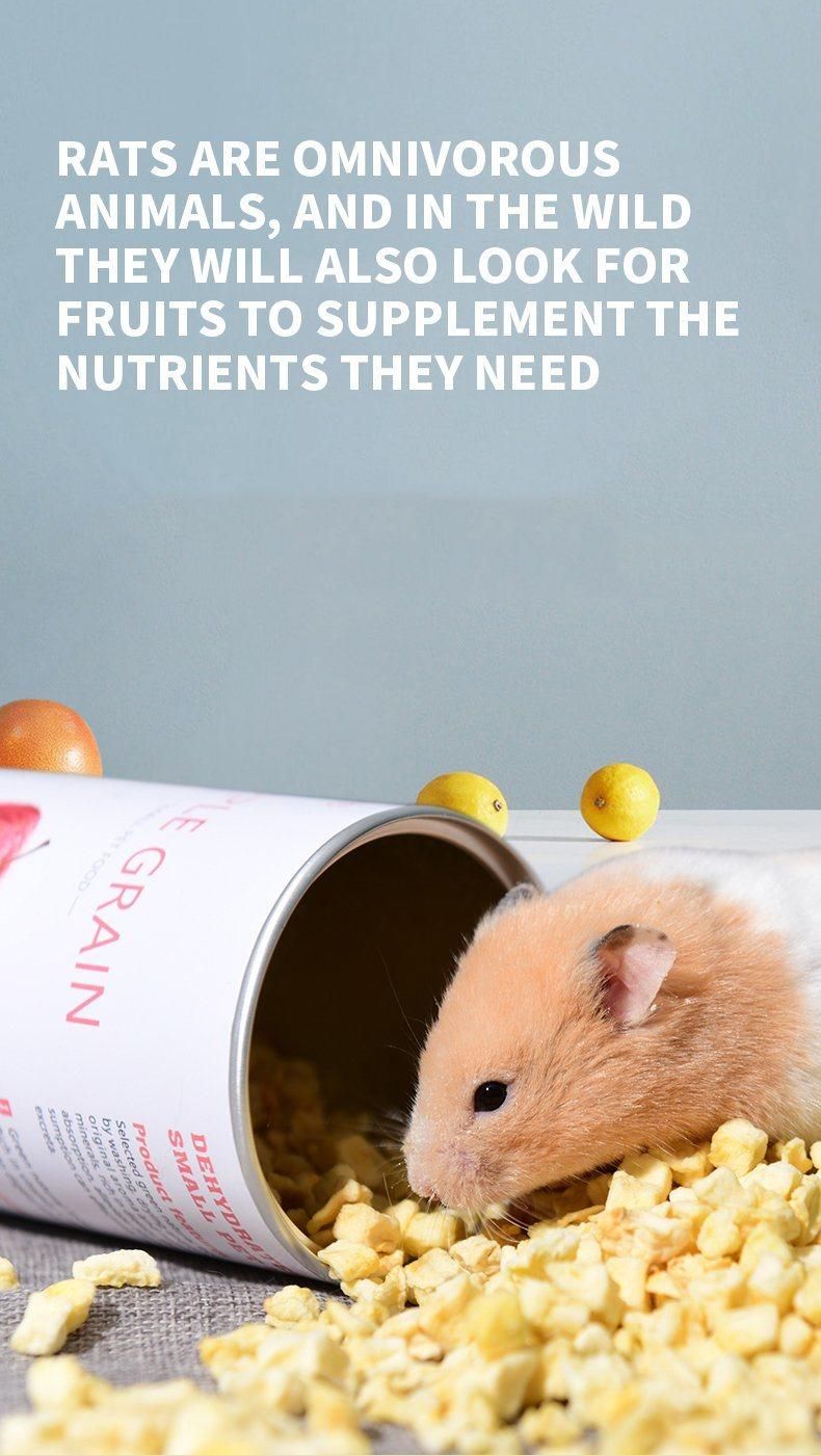 Yee Pet Food Freeze Dried Apple Hamster Nutrition Pet Snack