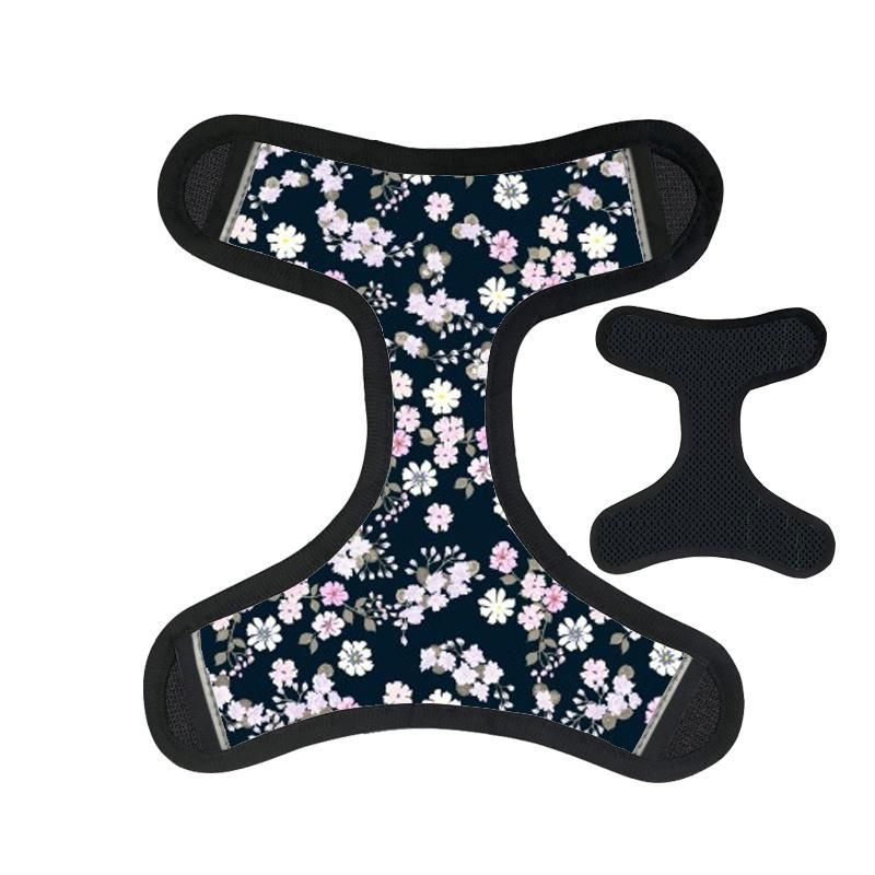 Hot Selling Cute Reversible Dog Harness Walking Halter New Custom Logo Printed Sport Dog Harness Set with Pet Collar Leash/Pet Accessories/Pet Supply/Pet Produc