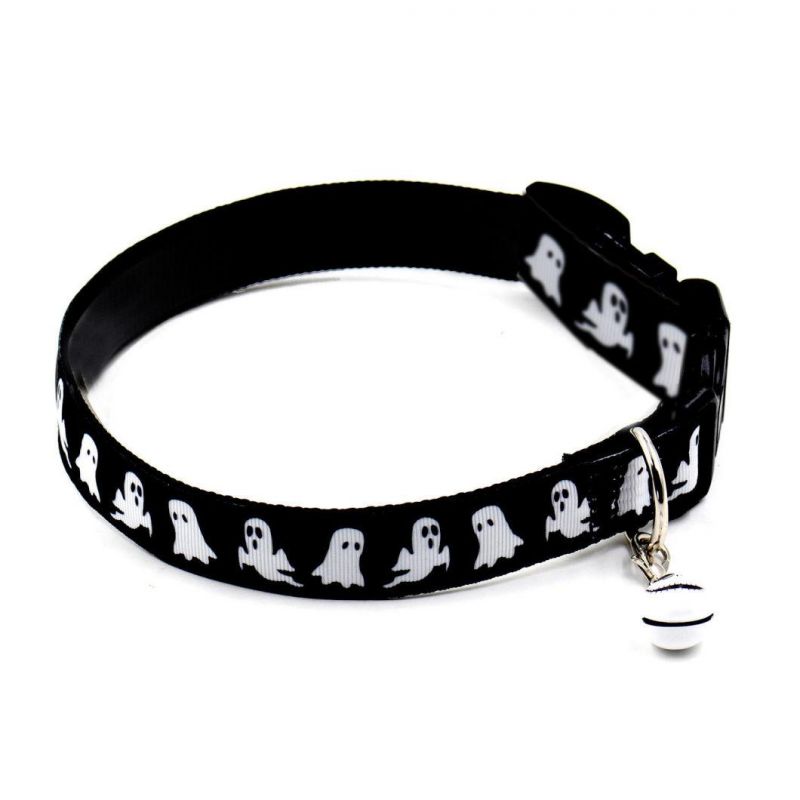 Halloween Polyester Dog Collar Adjustable with Bell Festival Creative New Products Pet Collar