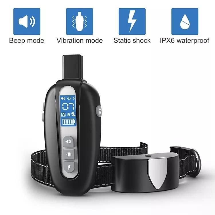 Dog Training Collar GPS Remote Rechargeable Waterproof Electric Shock Collar