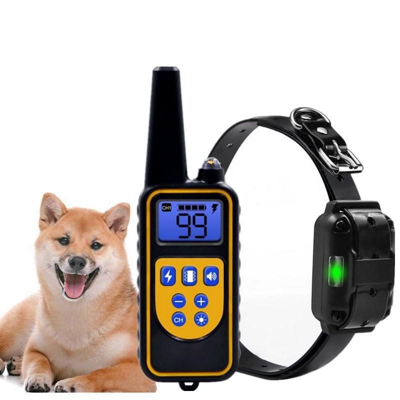 Pet Dog Electric Training Collar Shock LCD Display Rechargeable Waterproof with Remote