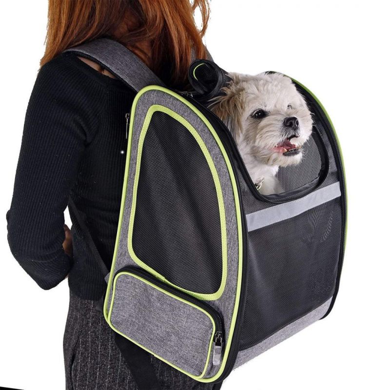 Comfort Mesh Dog Carrier Backpack with Tether for Hiking and Travel