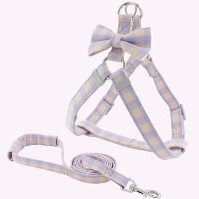 Cotton Webbing Pet Harness No Pull Dog Harness with Leash Set