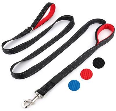 Heavy Duty Traffic Padded Two Handle 8FT Long Dog Leash for Large Dogs or Medium Dogs