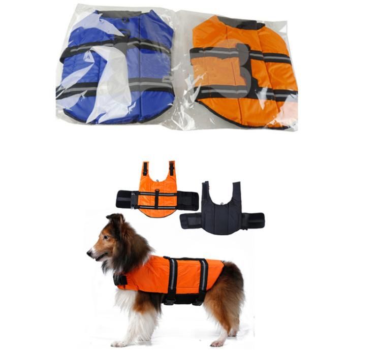 Large Breathable Soft Dog Harness Vest Dog Handle Protective Life Jacket for Swimming