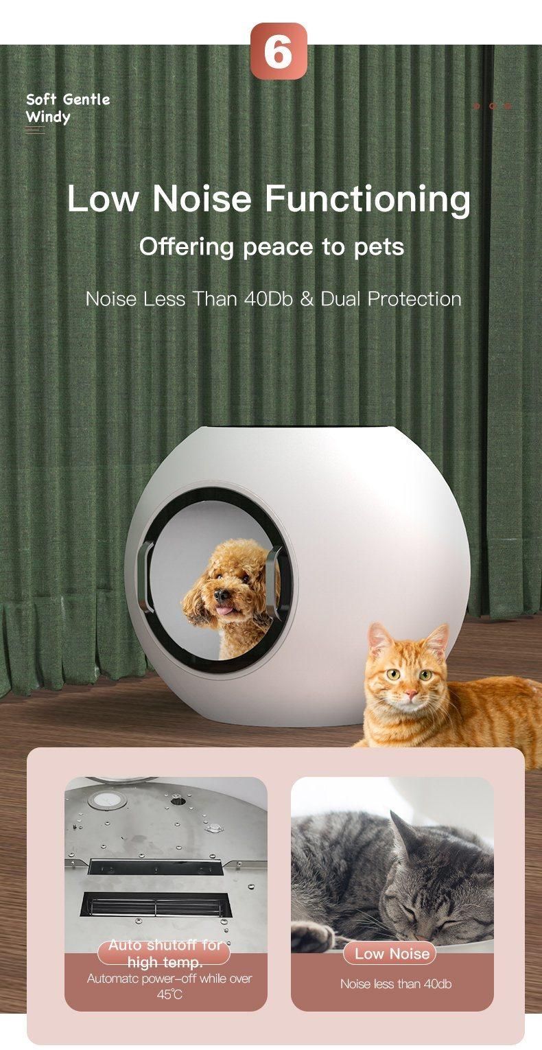Multi-Functional Pet Dry Room with Glass Window and Filter