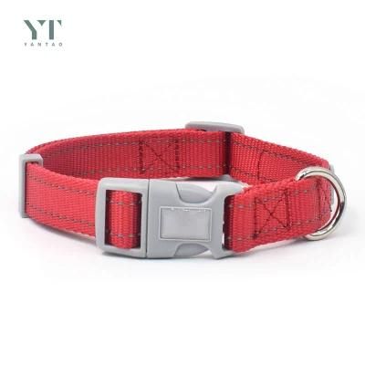 Adjustable Reflective Nylon Dog Collar and Leash Soft Durable Dog Collar