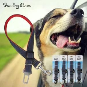 Stock Denim Dog/Pet Car Seat Belt Size 2.5*70cm for Small and Large Pets Dog Car Seat Strap