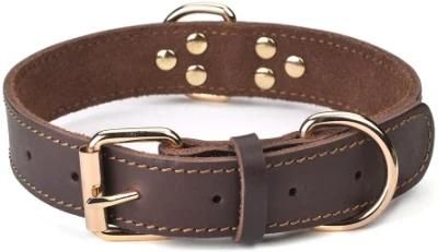 Heavy Duty 350lb Pull Power Leather Dog Collar