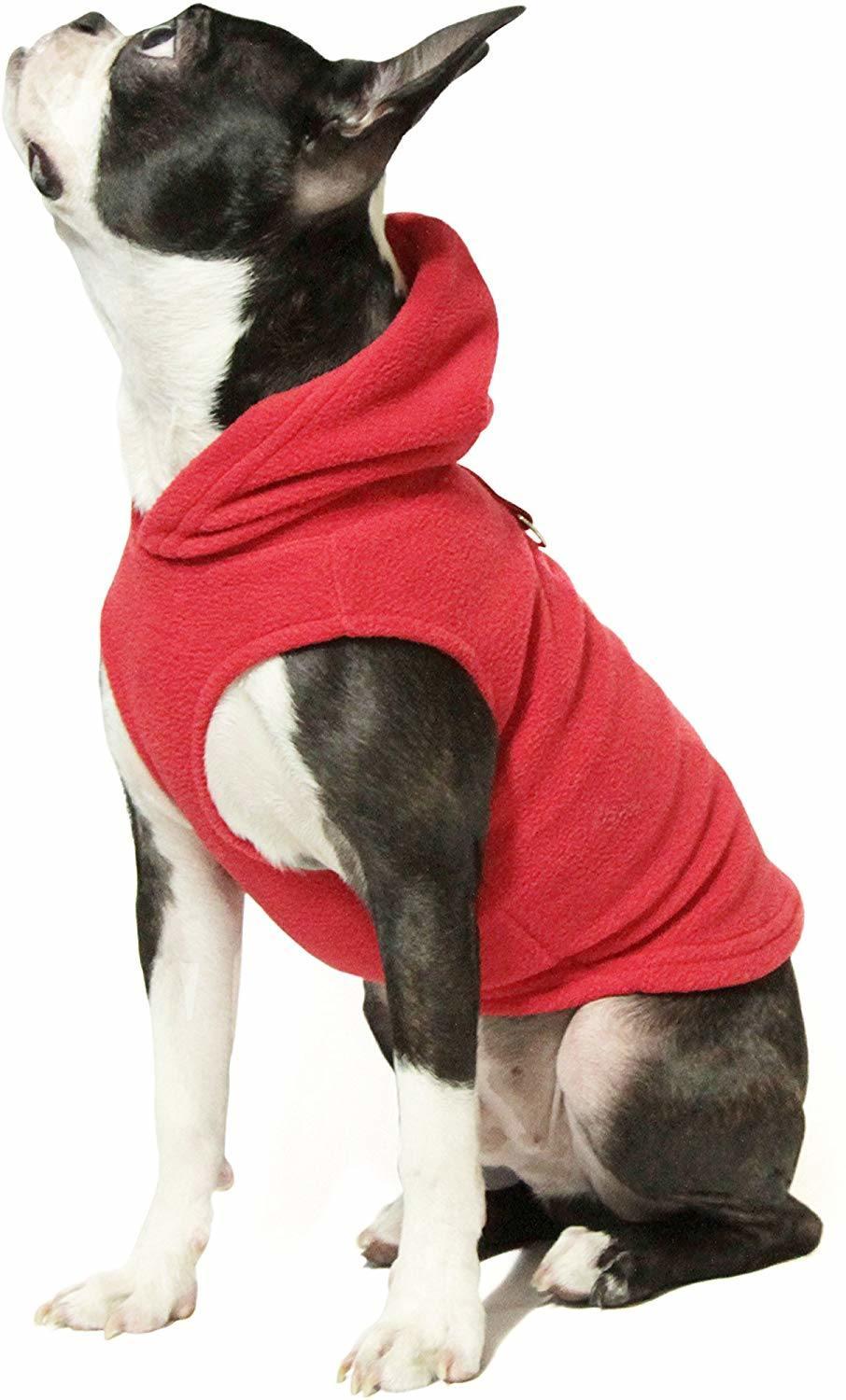 Puppy Hoodies Dog Fleece Vest Hoodie Available in 8 Colors & 5 Sizes