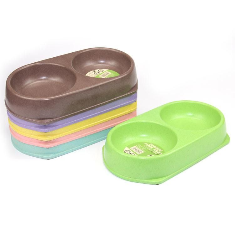Professional Made Colorful Attractive Bamboo Pet Feeder Bowl